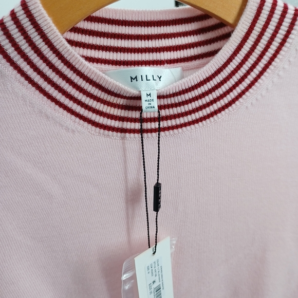 Milly Striped Crew Neck Sweater - Picture 7 of 9